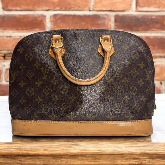 Women's Louis Vuitton Alma Handbag, 25, Brown - Picture 1 of 14